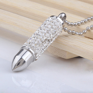Collier pendentif diamant 50MM, taille brillant ronde, blanc, pour usage quotidien, design géométrique - Product Image 2