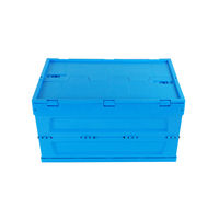 Boîte de rangement en plastique empilable, recyclable, écologique, transparente, colorée, caisses de transport