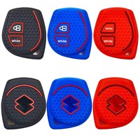 Étui de clé de voiture en silicone haut de gamme à 2 boutons avec motif nid d'abeille pour Suzuki Jimny, Tianyu, SX4, New Alto et Swift 2006-2008