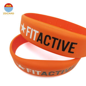 Pulsera <span class=keywords><strong>RFID</strong></span> de Silicona Personalizable de 125KHz, Brazalete <span class=keywords><strong>RFID</strong></span> de Goma TK4100 para Control de Acceso - Product Image 4