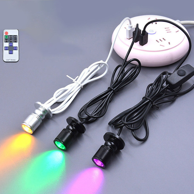 Mini Spot Light USB 5V Dimmable LED Spotlight Little Accent Light for Painting Picture Jewelry Showcase Display Shelves