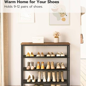 Home <b>shoe</b> <b>storage</b> rack, cross-border multi-functional floor-standing <b>storage</b> rack, simple wrought iron metal multi-layer <b>shoe</b> - Product Image 2