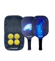 Conception personnalisée Pickleball Paddle Pickleball Paddle Cover Paddle Raquette en fibre de carbone Pickle Ball Raquettes et balles