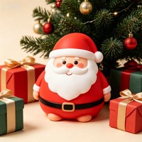 Jouet sensoriel anti-stress Père Noël et sapin de Noël à rebond lent, idéal pour les cadeaux de fête de Noël (vente en gros)