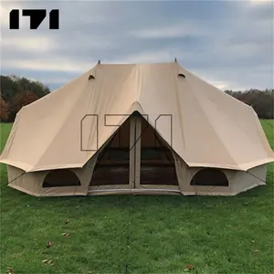 171 Outdoor Grote Waterdichte Katoenen Canvas Keizer Bell Tent Voor 10-12 Personen