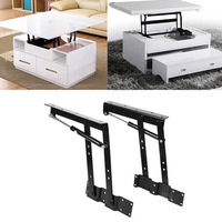 Mécanisme argentée à charnière de meuble, permettant de gagner de l'espace, levage moderne pour Table basse