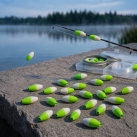 Flotteur de pêche haute visibilité qui brille dans le noir - Perle de pointe en mousse plastique pour la pêche en roche et en mer