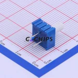 Resistencia Ajustable/Potenciómetro 3386P-1-102, Componente de Orificio Pasante (THT), Resistencia de 1kOhm 10% - Product Image 2