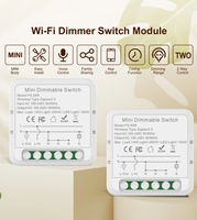 Module d'interrupteur intelligent Tuya Wifi pour rideaux et volets roulants, commande vocale via application, compatible avec les moteurs électriques et Alexa