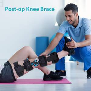 Penyangga lutut, kualitas berengsel rom tiang op lutut pelindung imobilisasi orthosis - Product Image 5