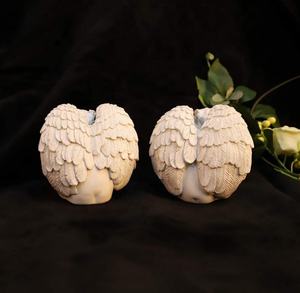 Decorazioni per la casa Cherub Statue Baby Sculpture Figurine Little Resin Angel con luce cupido Garden Statue - Product Image 4