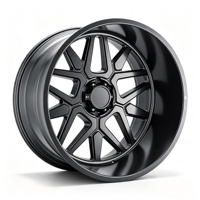 Jantes forgées SL 22X12 24X12 24X14 26X14 28X16 30x16 8x170 8x180 6x5.5 à déport profond avec capuchons flottants pour GMC Sierra1500 3500 RAM