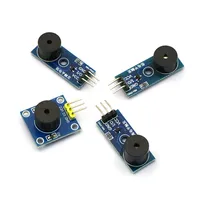 1 Buah Modul Buzzer Aktif/Pasif 3.3-5V untuk Arduino Smart Car Diy Kit Sensor Suara Papan Kontrol Tingkat Rendah