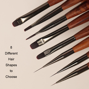 Nouveau Outil de Nail Art 3-en-1 Manche en Bois de Santal Chat Œil <span class=keywords><strong>Gel</strong></span> Vernis Ligneur <span class=keywords><strong>Pinceau</strong></span> Ovale Carré Stylo Avec Bâtonnets Magnétiques - Product Image 3