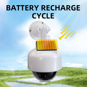 Nhà Máy ban đầu không dây CCTV Analog máy ảnh flash ánh sáng mô phỏng <span class=keywords><strong>Bullet</strong></span> an ninh giám sát năng lượng mặt trời Dummy máy ảnh - Product Image 4