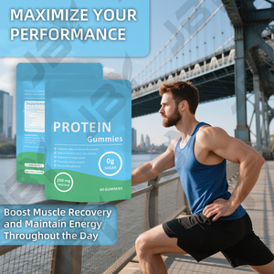 JBY Bitki Bazlı <span class=keywords><strong>Protein</strong></span> Kaynağı, Günlük Beslenmeyi, Vücut Canlılığını ve Nazik Enerji Desteğini Destekleyen Proteinli Jelibonlar - Product Image 6