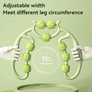 Produsen peralatan kebugaran kaki kurus yoga 360 derajat cincin serba bundar pijat roller otot kaki Leher perut