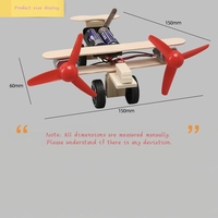 Avion de roulage bimoteur bricolage fait à la main pour élèves du primaire et du secondaire enseignement des sciences jouets matériaux d'assemblage