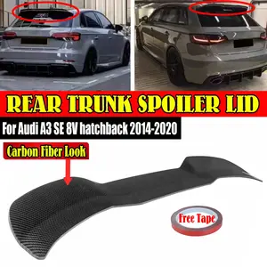 Alerón trasero nuevo para coche, extensión de alerón para Audi A3 SE 8V hatchback 2014-2020, alerón trasero decorativo para maletero. - Product Image 1