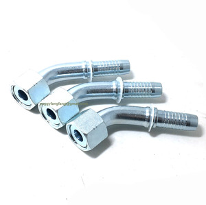 High Pressure 1/2 Inch Metric Carbon Steel <strong>Hose</strong> <strong>Barb</strong> Female Hydraulic <strong>Fitting</strong> Zinc Plating Forged SANMA Brand - Product Image 3