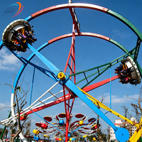 Manège personnalisé Ferris Ring : Grand équipement de fête foraine rotatif et palpitant pour parcs d'attractions