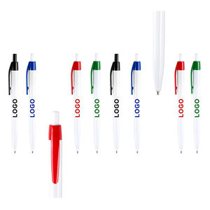 Stylo bille rétractable en plastique ABS personnalisé avec logo, vente en gros, pour l'école, le bureau, impression publicitaire, stylos de marque - Product Image 2