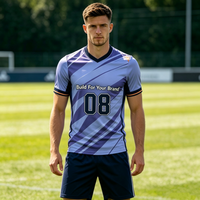 Ensemble d'uniformes de football personnalisés avec logo, nom et numéro, sublimation intégrale, maillot de football respirant à séchage rapide pour adultes, jeunes et équipes de club, OEM