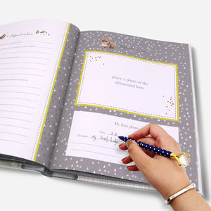 Livre d'enregistrement mémoire de croissance pour nouveau-né, imprimé A4, 38 feuilles, 76 pages, album photo - Product Image 3