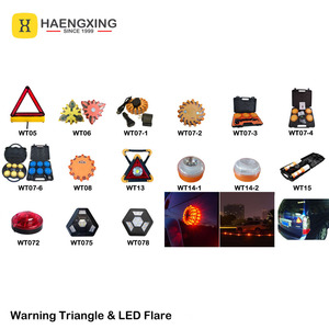 Xe nam châm 4 gói màu đen mang trường hợp USB C có thể sạc lại xoay flash <span class=keywords><strong>LED</strong></span> Road Flare khẩn cấp Kit - Product Image 6