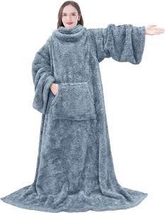 High Quality Soft Warm Polyester Sherpa <strong>snuggie</strong> <strong>Blanket</strong> for Winter Home Tv <strong>Snuggie</strong> <strong>Blanket</strong> - Product Image 3