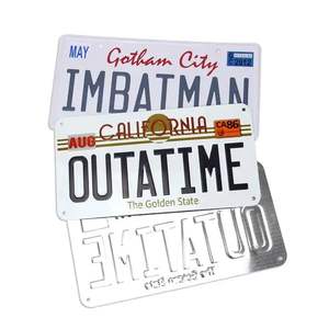 Logotipo personalizado Diseño en relieve California Cualquier texto Aluminio <span class=keywords><strong>Mini</strong></span> <span class=keywords><strong>Matrícula</strong></span> Placas de <span class=keywords><strong>matrícula</strong></span> de coche para Deco - Product Image 1