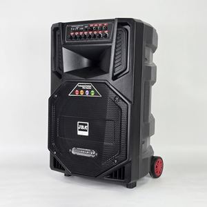 Altavoz Portátil Multifuncional con Ruedas <span class=keywords><strong>JBA</strong></span> T-6A de 15 Pulgadas de Alta Calidad para Karaoke con 2 Micrófonos Inalámbricos - Product Image 4