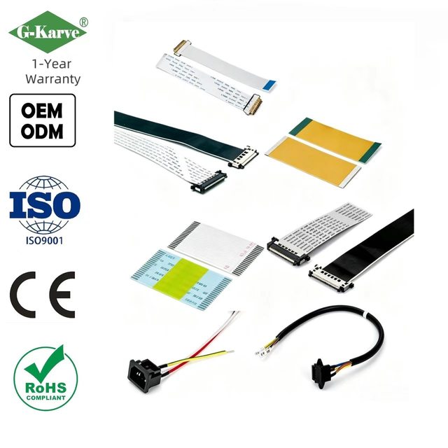 Durable FPC/FCC Flexible Flat Cable with 0.3mm Pitch 31-Pin Unidirectional Ribbon Cable for LVDS Testing Extension of MIPI LCD