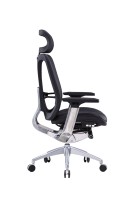 Chaise de bureau en cuir véritable PU ergonomique, confortable et moderne au design moderne.