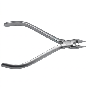 Pince ergonomique manuelle premium argentée pour orthodontie, type bec d'oiseau, pour couper et former les fils légers, instruments dentaires - Product Image 3