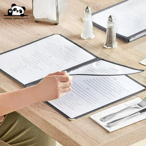 चांदी और सोने के कोने रक्षक 4-पृष्ठ <span class=keywords><strong>8</strong></span>-दृश्य ए 4 आकार के रेस्तरां मेनू कवर - Product Image 6