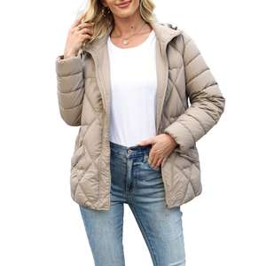 Chaqueta Acolchada Informal con Puntadas en Forma de Corazón, Ligera y Cálida para Escapadas de Fin de Semana - Product Image 1