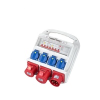 Câble de sécurité avec boîte de distribution cee avec prises de panneau cee 15a 220v orange