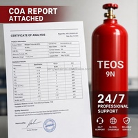 9N TEOS Tetraetil Orto-silicato 99.9999999% Grado Electrónico Precursor de SiO2 CVD Cilindro de 19L 47L para Fabricantes de Semiconductores
