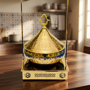 Recipiente para Buffet de Acero Inoxidable Ecológico de 5L, Dorado, de Lujo, para Catering de Primera Calidad, Calentador de Alimentos - Product Image 3