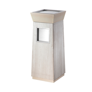 Tùy Chỉnh Sảnh Đá Cẩm Thạch Thùng Rác Có Thể-Thép Không Gỉ Chất Thải <span class=keywords><strong>Bin</strong></span> Với Gạt Tàn Cho Khách Sạn Thang Máy Khu Vực & Lớn Tiếp Tân Khu Vực - Product Image 1
