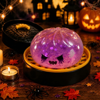 Bestseller transfrontalier : Jouet anti-stress créatif en TPR en forme de tête de citrouille d'Halloween, à récupération lente, gadget de décompression pour 14 ans et plus