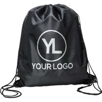 Sac à cordon coloré et économique en polyester pour le sport, la gym, avec logo personnalisé, respectueux de l'environnement