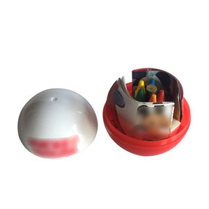 مجموعة ألعاب قرطاسية للأطفال على شكل كبسولة مع أقلام تلوين ومبراة وممحاة وورق رسم لأنشطة التعلم، تصميم مخصص من المصنع - Product Image 2