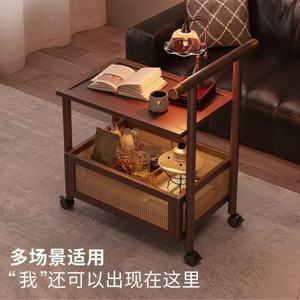 Mobile <b>Storage</b> Rack <b>for</b> <b>Living</b> <b>Room</b> Versatile <b>Side</b> Cart Bedside <b>Table</b> Sofa Vintage <b>Side</b> <b>Table</b> Retro Nightstand - Product Image 6
