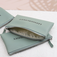 Großhandel Individuelles Logo Gedruckt PU-Leder Make-up-Reißverschlüsse, Luxus-Münzbörse mit Reißverschluss, PU-Kleingeld-Schlüssel-Verpackungstasche