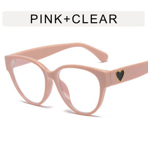 แว่น<span class=keywords><strong>ตา</strong></span>ทรงแบนรูปหัวใจแมวผู้หญิงสไตล์เกาหลีกรอบสีดำเรียบง่ายกรอบใบสั่งยาสำหรับผู้ชายและผู้หญิง - Product Image 4