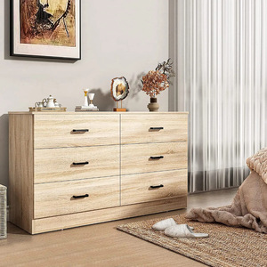 <span class=keywords><strong>Commode</strong></span> moderne personnalisée à <span class=keywords><strong>6</strong></span> <span class=keywords><strong>tiroirs</strong></span> en panneaux de particules MDF, <span class=keywords><strong>commode</strong></span> de chambre à coucher, meuble de salon en panneaux écologiques - Product Image 1