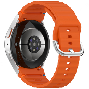 Huanlong สายรัดข้อมือซิลิโคนแบบนิ่มลายคลื่นยางสำหรับ Samsung Galaxy Watch 7 6 5 4สายนาฬิกาอุปกรณ์เสริม - Product Image 5
