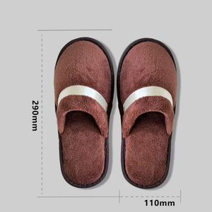 IStapromo Regalos al por Mayor, Pantuflas Desechables Blancas de Felpa Coral con Punta Cerrada para Hotel, Pantuflas Lavables de 5 Estrellas para Hotel y Spa - Product Image 5